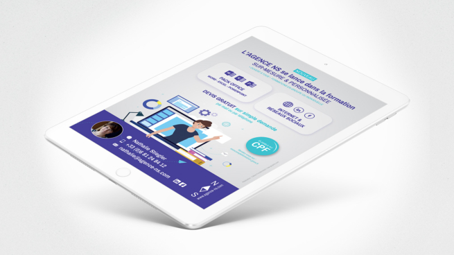 Flyer digital de l'Agence NS