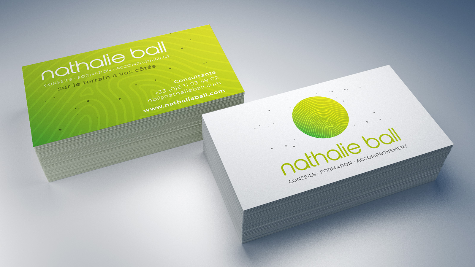 Nathalie Ball Accompagnement - logo et carte de visite