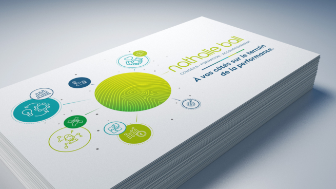 Nathalie Ball Accompagnement - carte de correspondance 2022 - recto